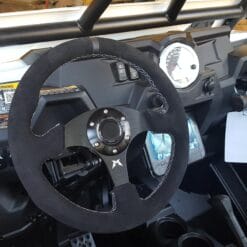 Madigan Motorsports Black Suede Utv Steering Wheel