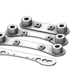Ct Race Worx Can-am Maverick X3 Radius Rod Race Plates