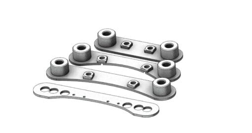 Ct Race Worx Can-am Maverick X3 Radius Rod Race Plates