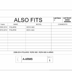 Trail Armor Polaris Rzr 800 Impact A Arm Cv Front & Rear Boot Guards