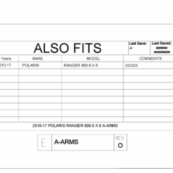 Trail Armor Polaris Ranger 800 6x6 Impact A Arm Cv Front & Rear Boot Guards