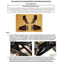 Trail Armor Can-am Commander A Arm Cv Front And Rear Trailing Boot Guards