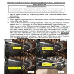 Trail Armor Yamaha Wolverine A Arm Front And Rear Boot Guards