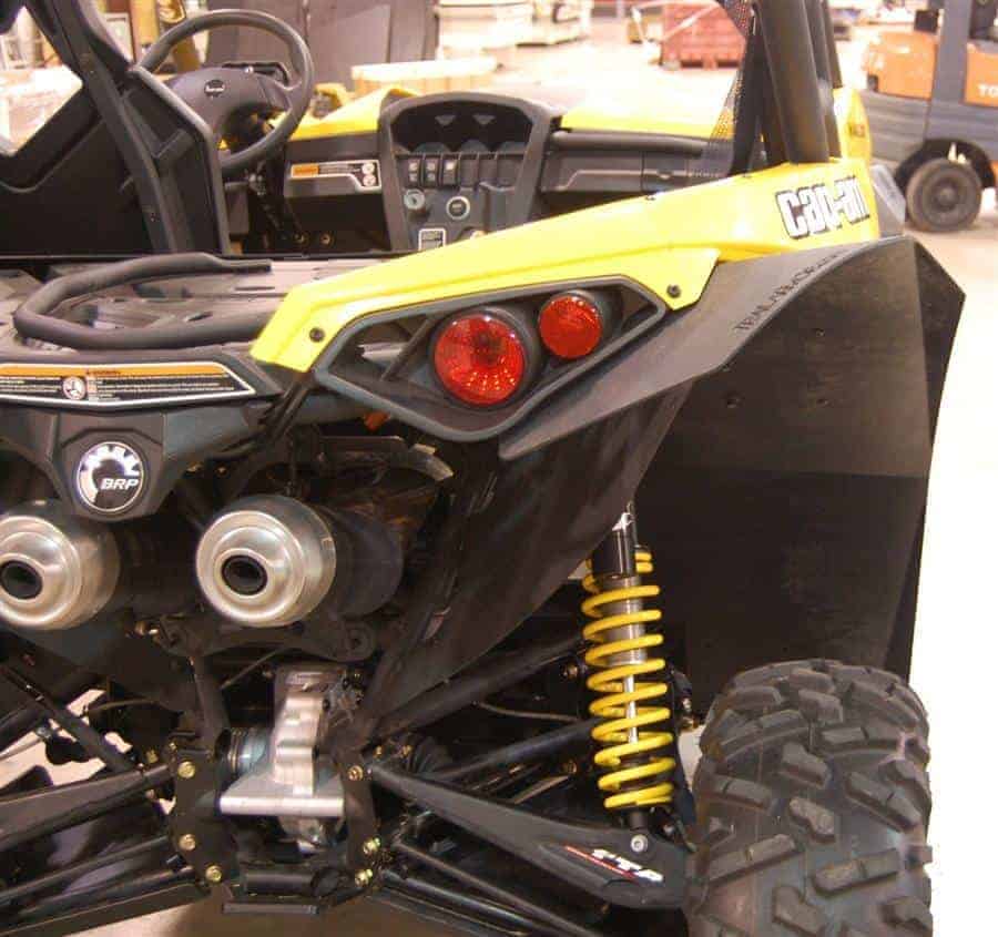 Trail Armor Can-am Maverick Mud Flap Fender Extensions With Underbed Mud Shield