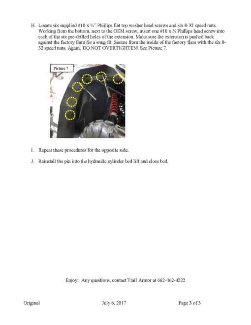 Trail Armor Polaris General Mud Flap Fender Extensions