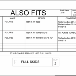Trail Armor Polaris Rzr Xp 4 Series Full Skid Plate With Rock Slider