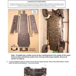 Trail Armor Polaris Rzr Xp 4 Series Full Skid Plate With Rock Slider