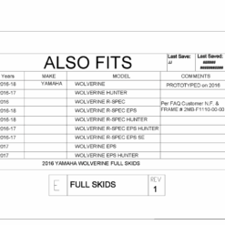 Trail Armor Yamaha Wolverine Full Skid Plate With Rock Sliders