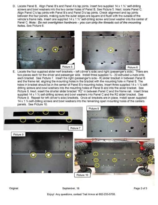 Trail Armor Yamaha Viking Vi Skid Plate With Rock Sliders