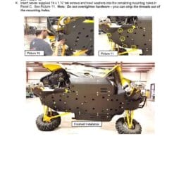 Trail Armor Yamaha Yxz Skid Plate With Integrated Sliders