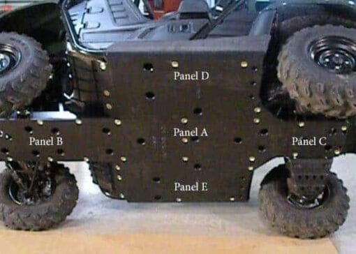 Trail Armor Yamaha Rhino Full Skid Plates With Slider Nerfs