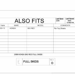 Trail Armor Honda Big Red Full Skid Plate