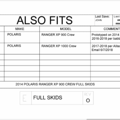 Trail Armor Polaris Ranger Crew Xp Series Full Skids, 18 Older