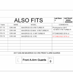 Trail Armor Can-am Maverick X3 A Arm Guards, 72