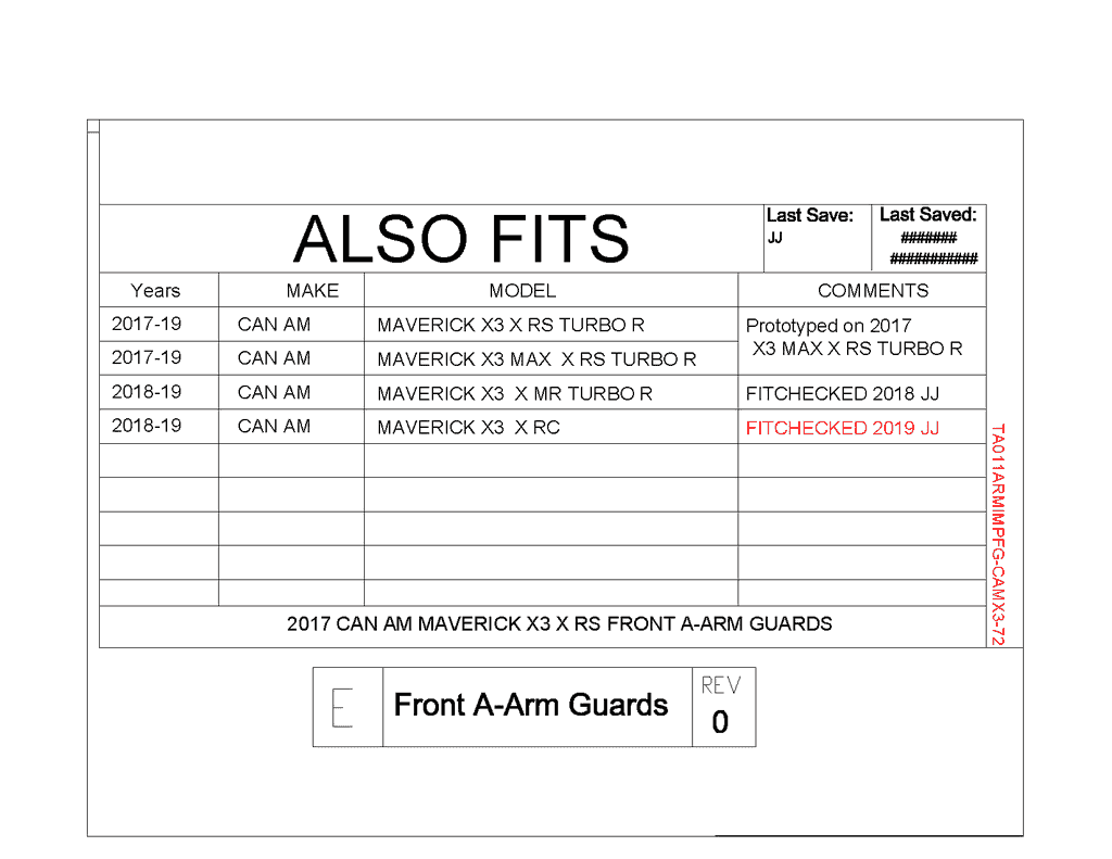 Trail Armor Can-am Maverick X3 A Arm Guards, 72" Impact Edition