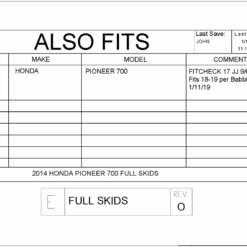 Trail Armor Honda Pioneer 700 Full Skid Plate