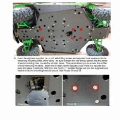 Trail Armor Kawasaki Teryx Full Skid Plate With Slider Nerfs