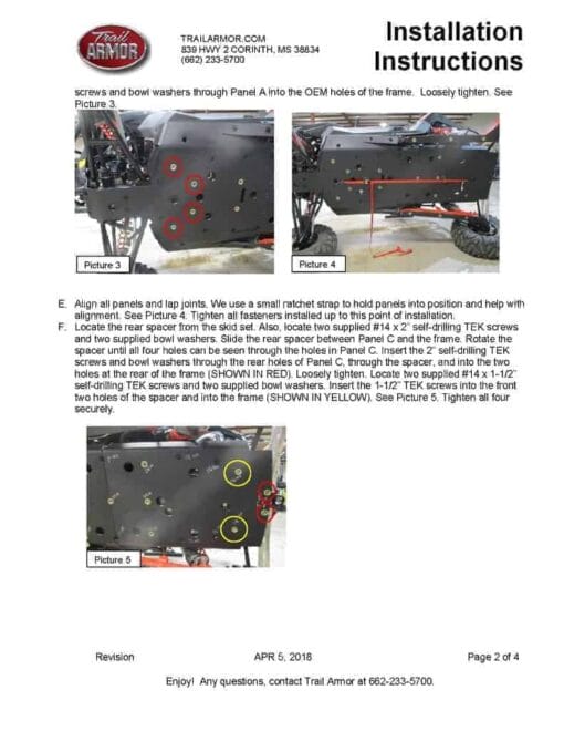 Trail Armor Polaris Rzr Rs1 Skid Plate, Full Protection