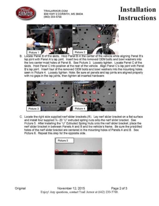 Trail Armor Can-am Commander Full Skid Plate With Rock Sliders