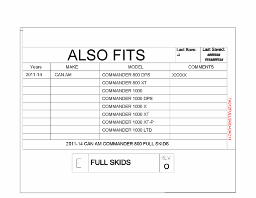 Trail Armor Can-am Commander Chassis Plate With Integrated Sliders