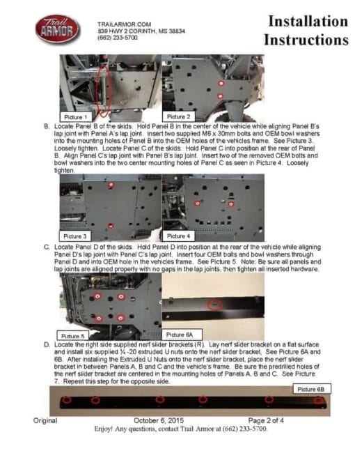 Trail Armor Can-am Commander Max Full Skid Plate With Integrated Sliders