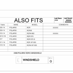Trail Armor Polaris Rzr 570 Windshield, Rzr Xp 900 Windshield