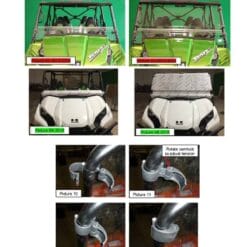 Trail Armor Kawasaki Teryx Front Windshield, Coolflo Edition