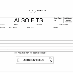 Trail Armor Polaris Rzr 170 Doors And Style Debris And Mud Shields