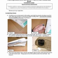 Trail Armor Polaris Ace 900 Rear Window Dust Shield