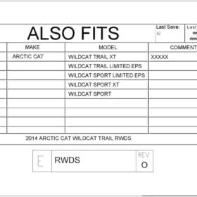 Trail Armor Artic Cat Wildcat Rear Window Dust Seal