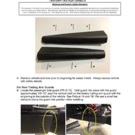 Trail Armor Polaris Rzr Xp Turbo S Trailing Arm Guards