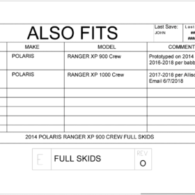 Trail Armor Polaris Ranger Crew Xp Series Full Skids, 18 Older