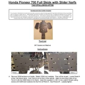 Trail Armor Honda Pioneer 700 Full Skid Plate