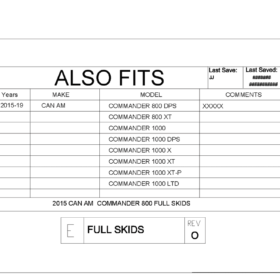 Trail Armor Can-am Commander Full Skid Plate With Rock Sliders