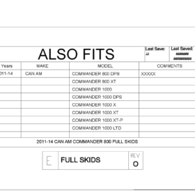 Trail Armor Can-am Commander Chassis Plate With Integrated Sliders