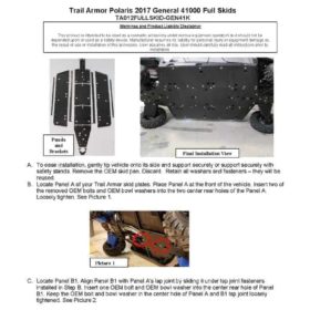 Trail Armor Polaris General 4 1000 Full Skid Plates