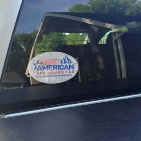 American Off-roads Sticker, Oval Printed