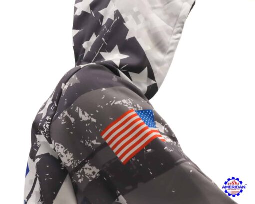 American Off-roads Hoodie, Pull Over Fitted Performance