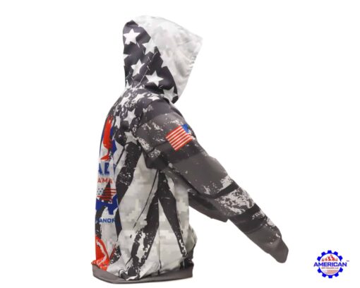 American Off-roads Hoodie, Pull Over Fitted Performance