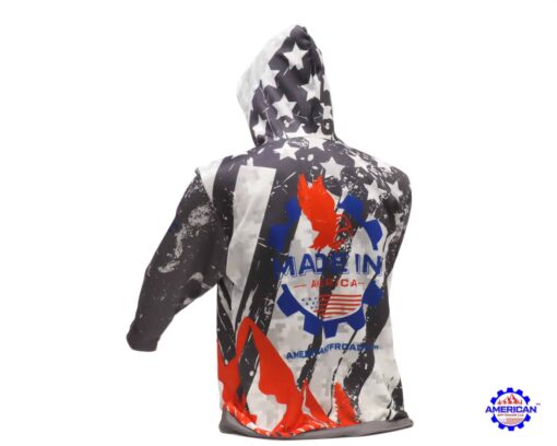 American Off-roads Hoodie, Pull Over Fitted Performance