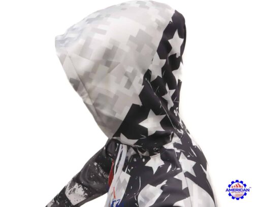 American Off-roads Hoodie, Pull Over Fitted Performance