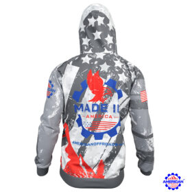 American Off-roads Hoodie, Pull Over Fitted Performance