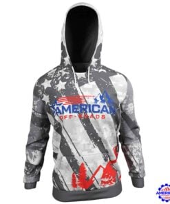 American Off-roads Hoodie, Pull Over Fitted Performance