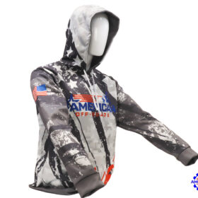 American Off-roads Hoodie, Pull Over Fitted Performance