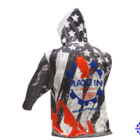 American Off-roads Hoodie, Pull Over Fitted Performance