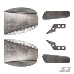 S3 Power Sports Can-am Maverick X3 Trailing Arm Weld-in Gusset Kit, 64" Edition