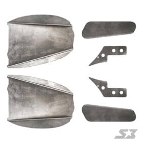 S3 Power Sports Can-am Maverick X3 Trailing Arm Weld-in Gusset Kit, 64" Edition