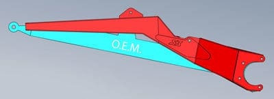 S3 Power Sports Polaris Rzr Xp Trailing Arms, Boxed High Clearance