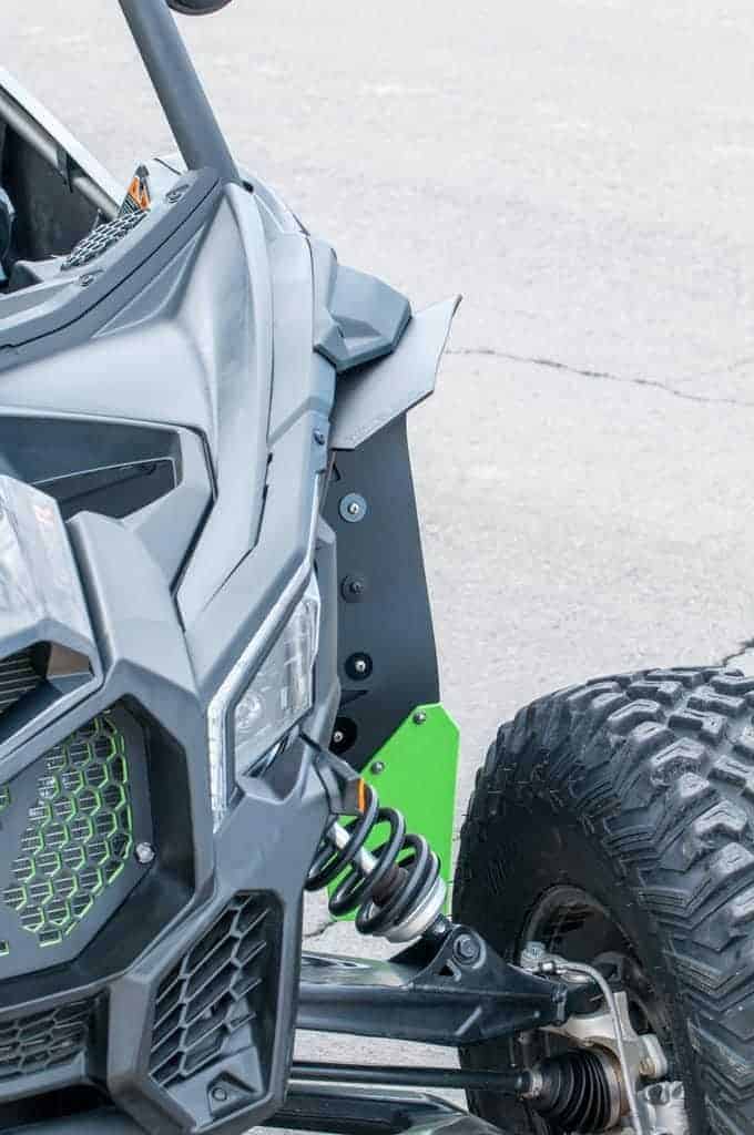 Rokblokz Can-am Maverick X3 Fender Extensions, Mud Flaps/brp Fenders Installed