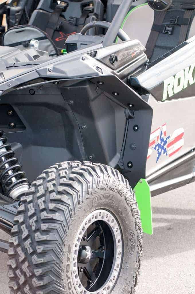 Rokblokz Can-am Maverick X3 Fender Extensions, Mud Flaps/brp Fenders Installed